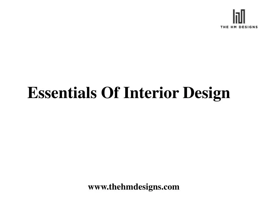 essentials of interior design