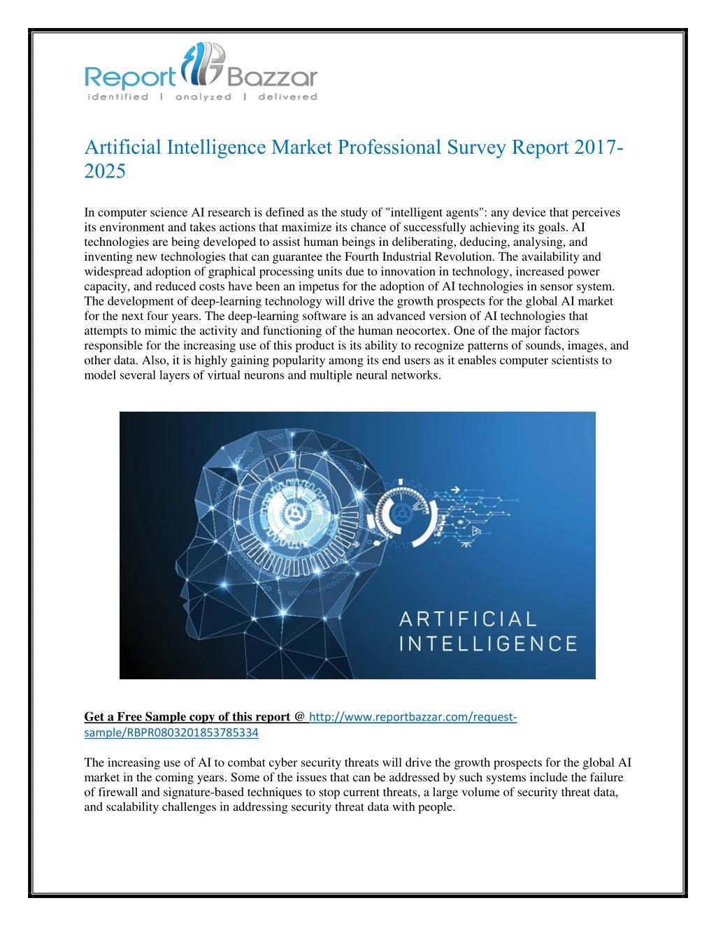 artificial intelligence market professional
