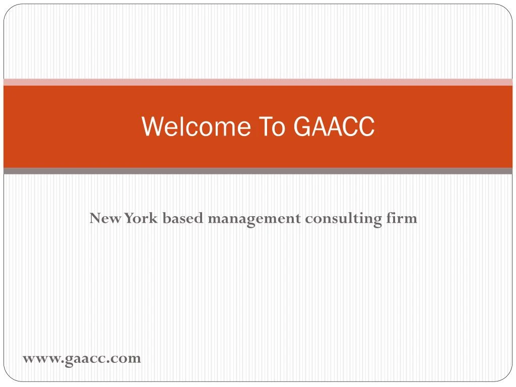 welcome to gaacc