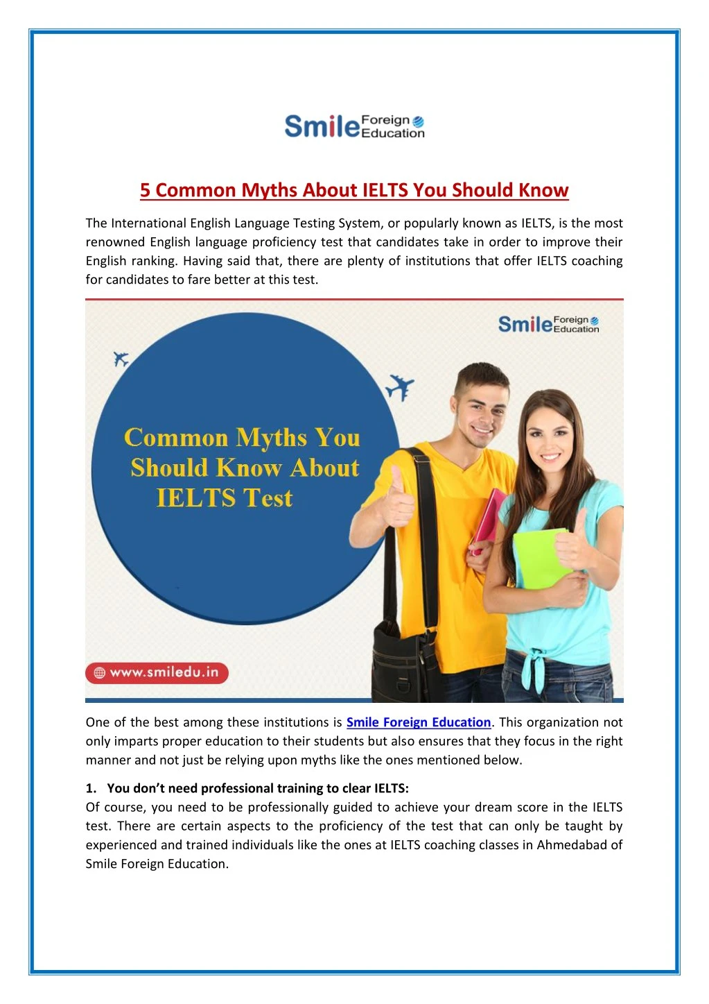 5 common myths about ielts you should know