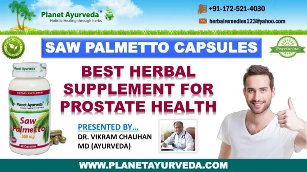 Best Herbal Remedy for Prostate Health | More Benefits of Saw Palmetto Capsules