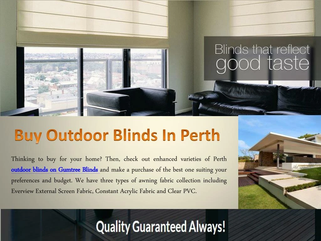 buy outdoor blinds in perth