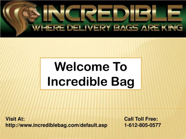Food delivery bags