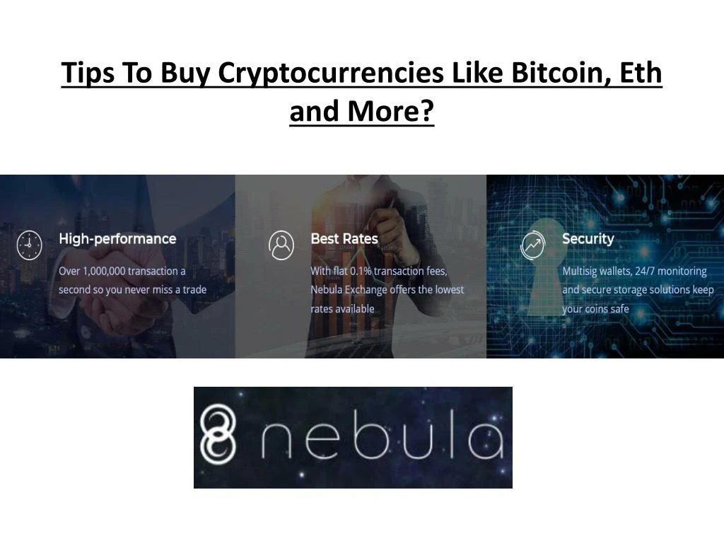 tips to buy cryptocurrencies like bitcoin