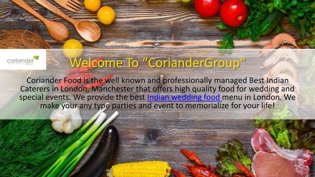 welcome to coriandergroup