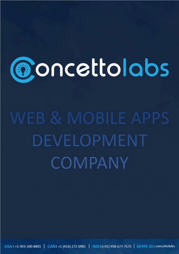 Concetto Labs | Web & Mobile App Development Company