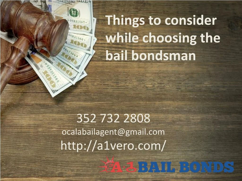 things to consider while choosing the bail