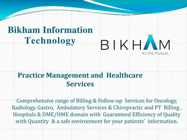 Practice Management and Healthcare Services