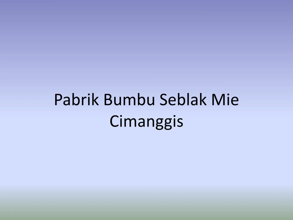 pabrik bumbu seblak mie cimanggis