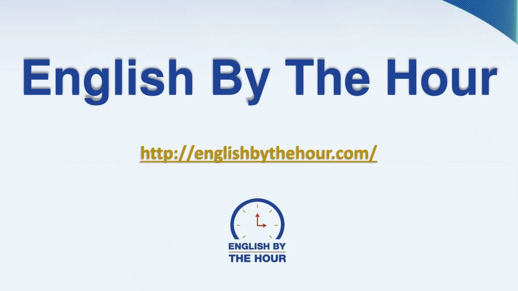 english by the hour