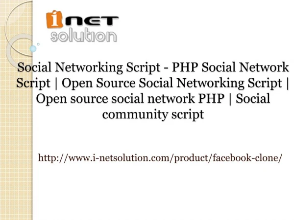 PHP Social Network Script | Open Source Social Networking Script