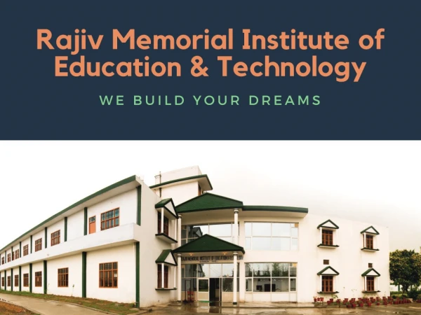 Rajiv Memorial Institute of Education and Technology