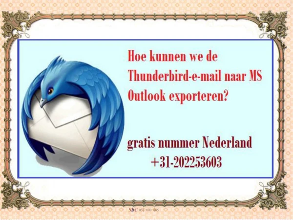 Hoe kunnen we de Thunderbird-e-mail naar MS Outlook exporteren?