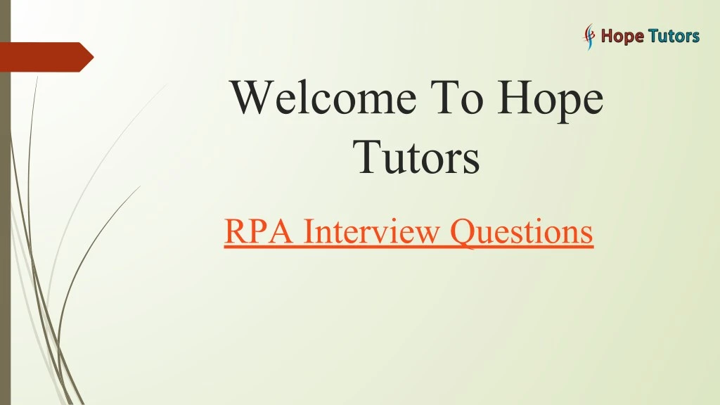welcome to hope tutors