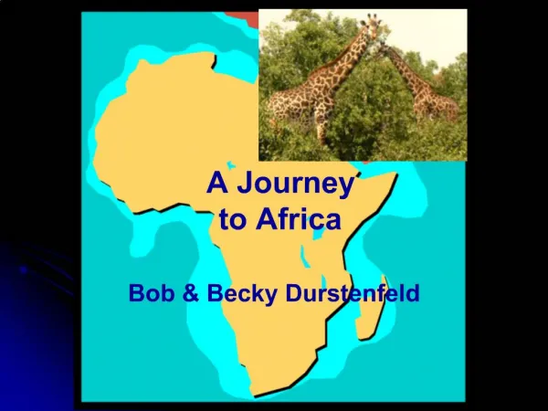 A Journey to Africa