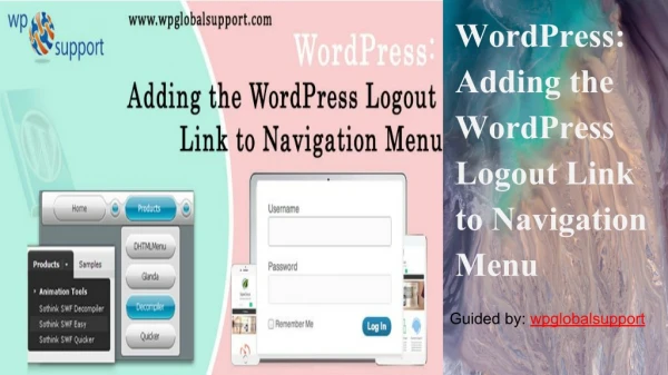 WordPress: Adding the WordPress Logout Link to Navigation Menu