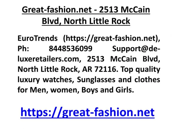 2513 McCain Blvd, North Little Rock, AR 72116 - Great-fashion.net Ph 844-853-6099