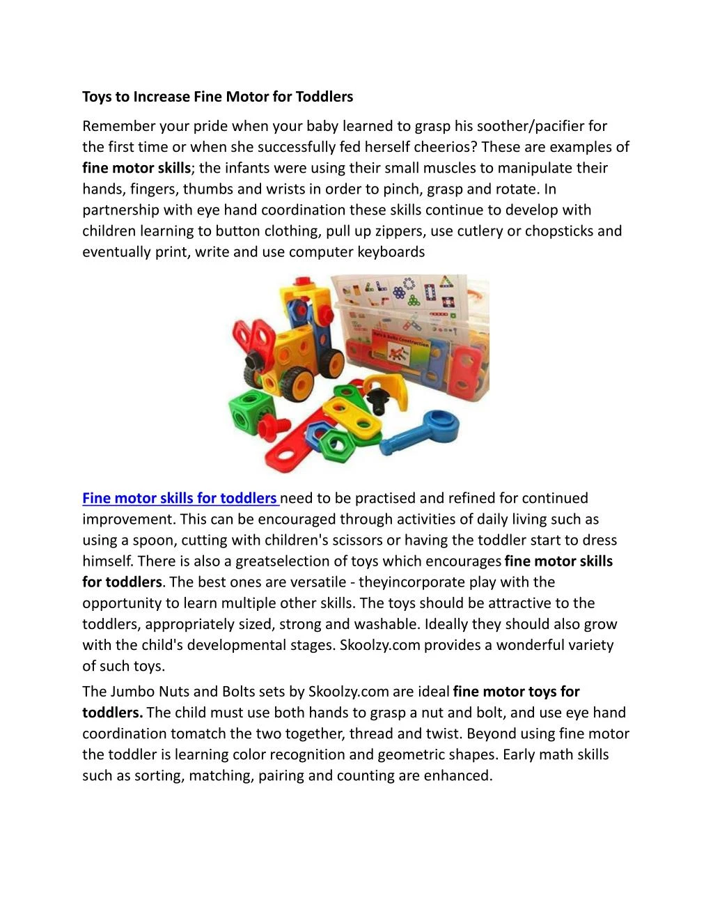 toys to increase fine motor for toddlers remember