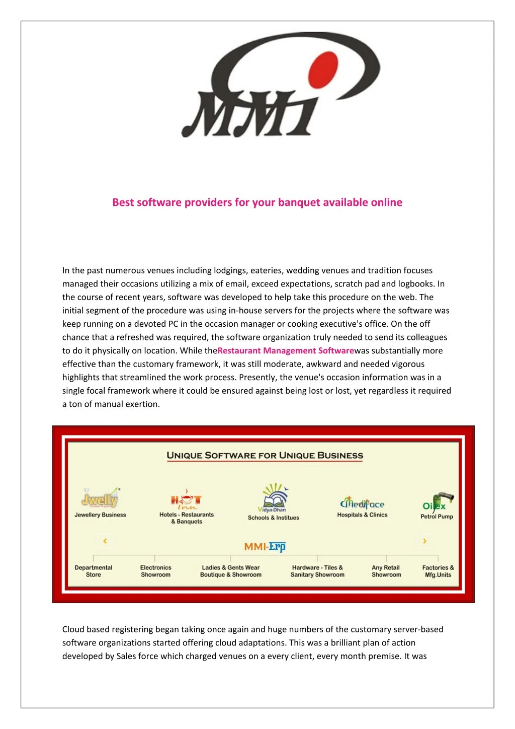 best software providers for your banquet