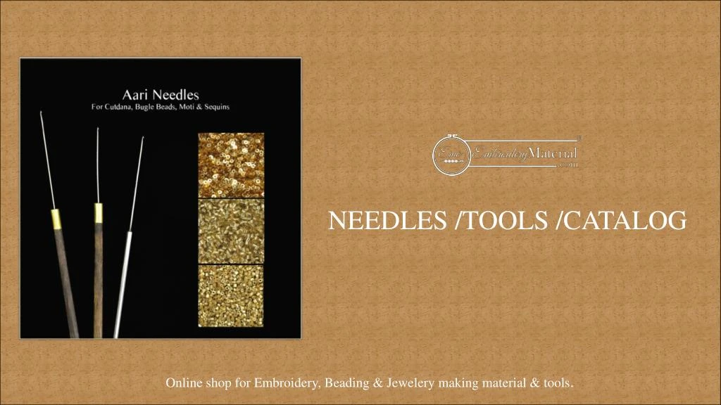 needles tools catalog