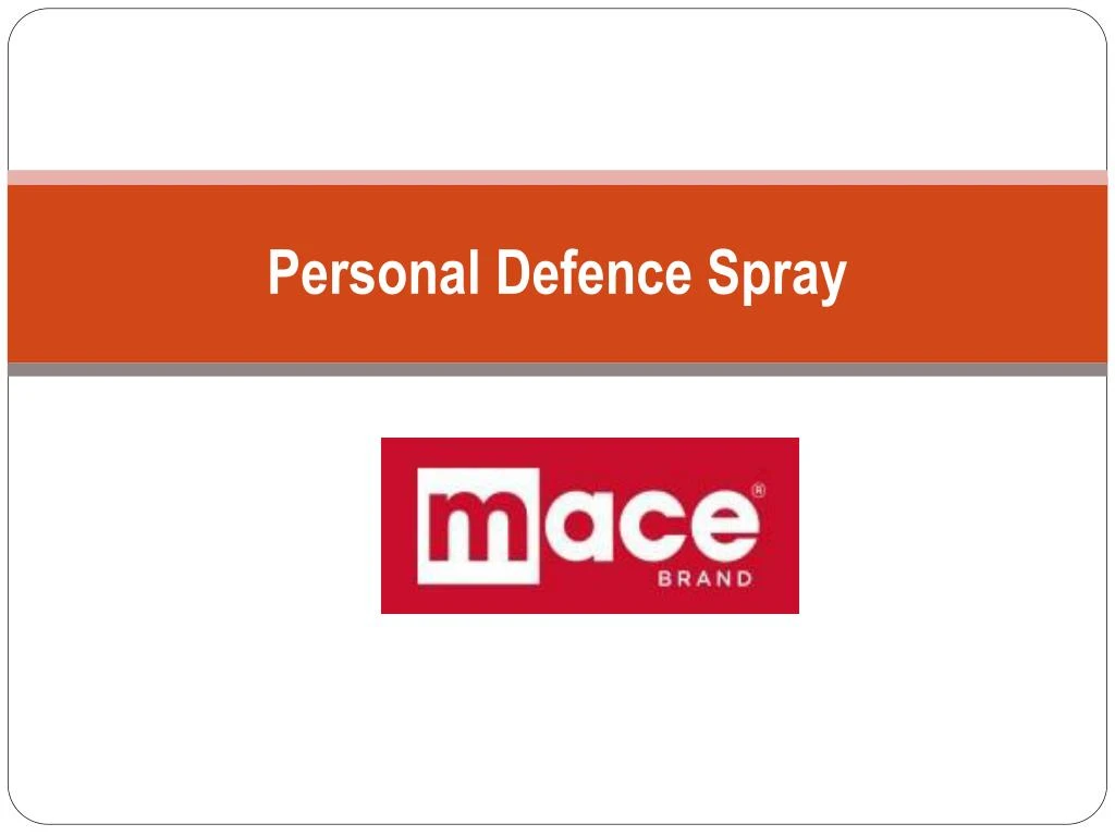 personal defence spray