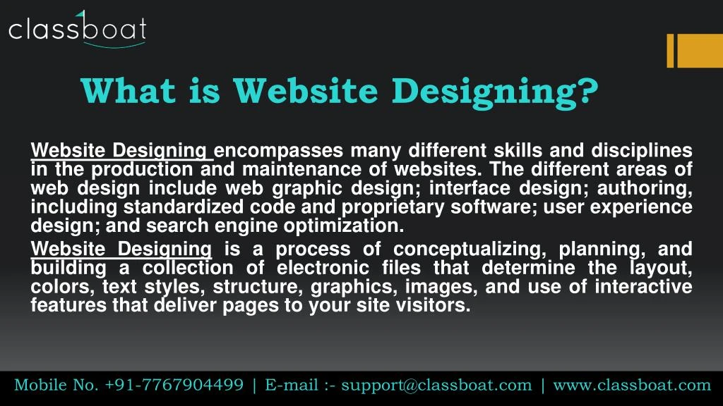 what is website designing