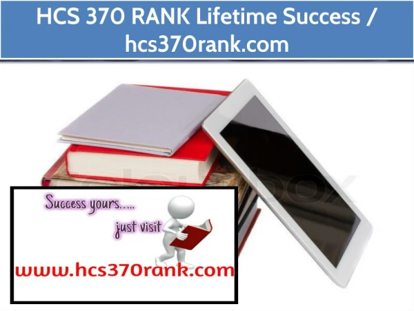HCS 370 RANK Lifetime Success / hcs370rank.com