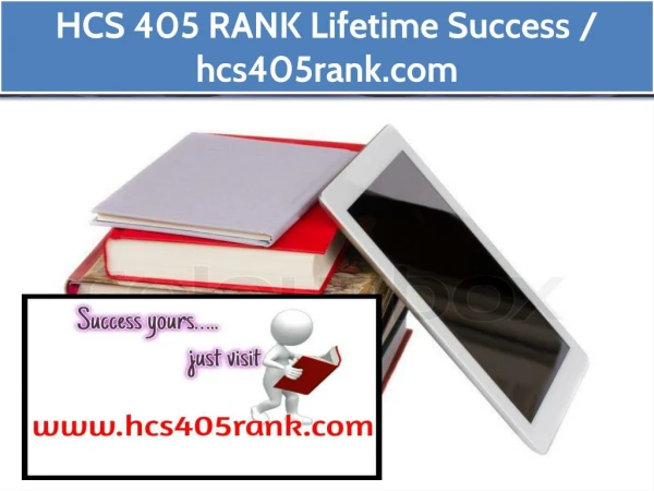 HCS 405 RANK Lifetime Success / hcs405rank.com