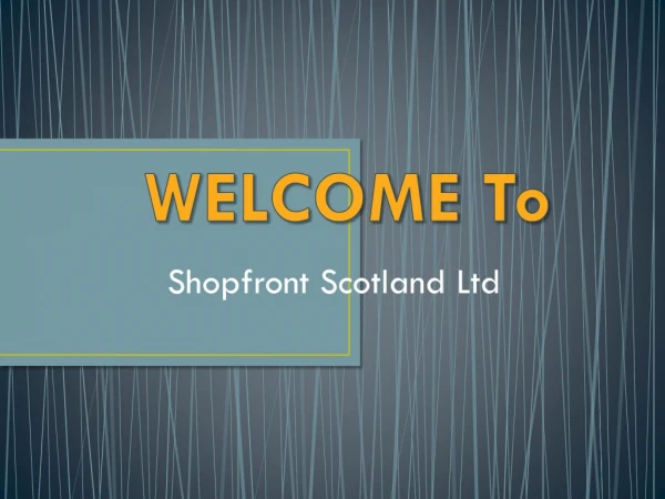 Get The Best aluminium shop fronts in North Lanarkshire