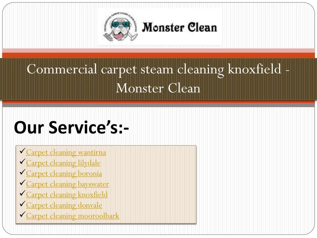 commercial carpet steam cleaning knoxfield