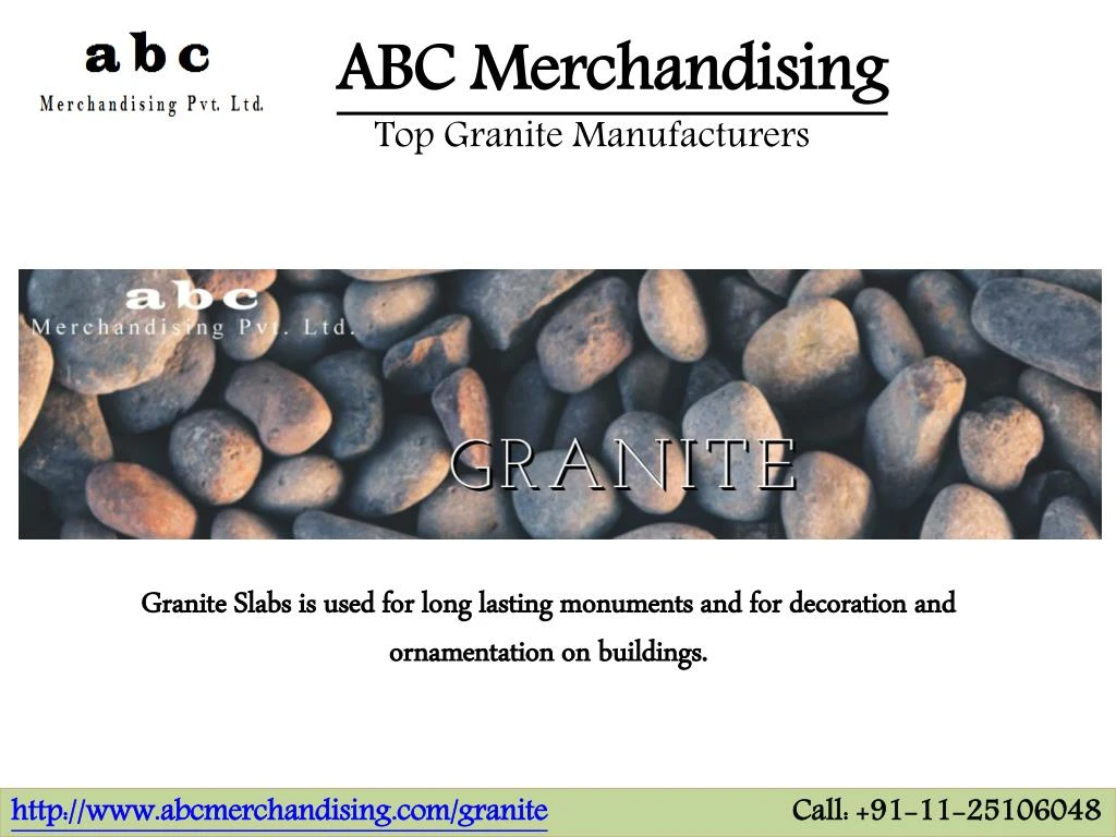 abc merchandising top granite manufacturers