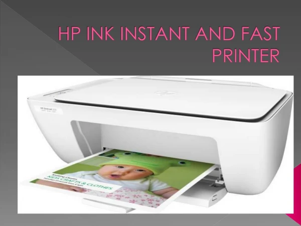 Hp Ink Instant And fast Printer