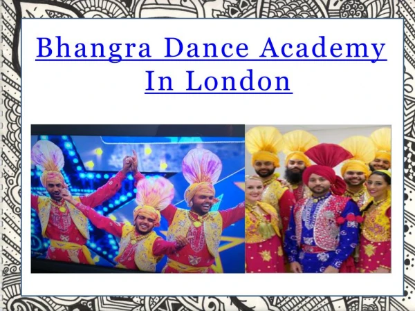 Bhangra Dance Academy In London