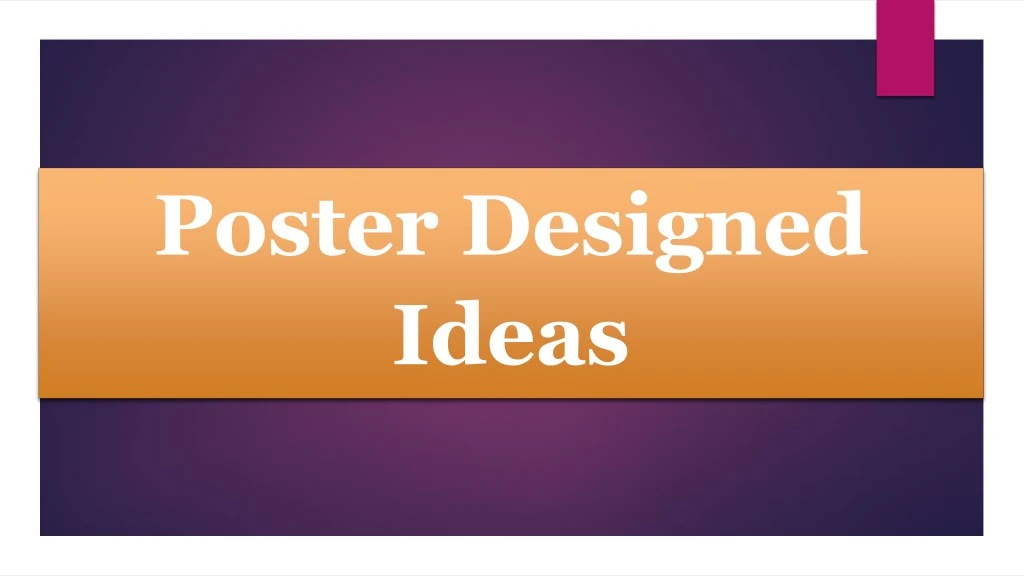 poster designed ideas