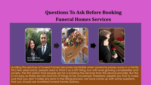 Questions To Ask Before Booking Funeral Homes Services