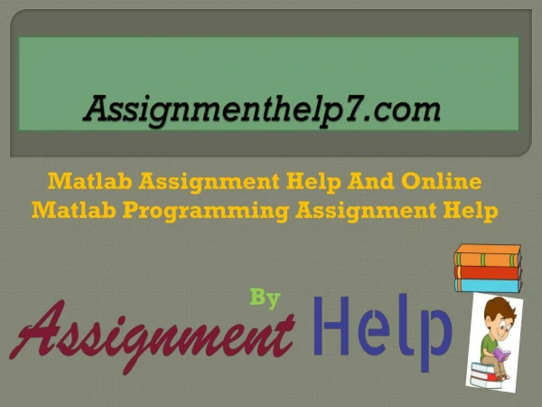 Matlab Assignment Help And Online Matlab Programming Assignment Help