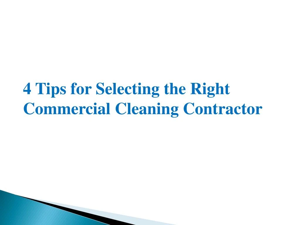 4 tips for selecting the right commercial