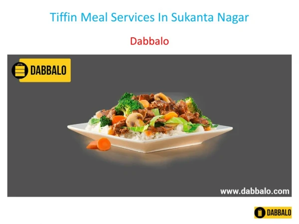 Tiffin Meal Services In Sukanta Nagar