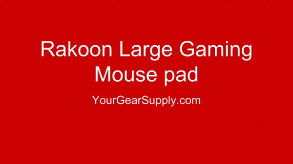 Rakoon gaming mouse pad