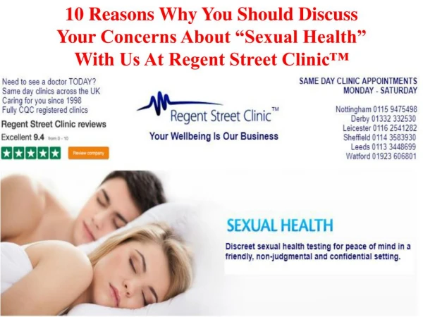 10 Reasons Why You Should Discuss Your Concerns About Sexual Health