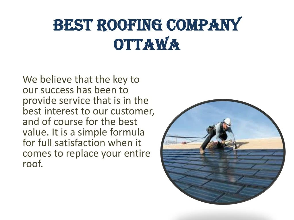 b est roofing company ottawa