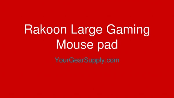 Rakoon gaming mouse pad