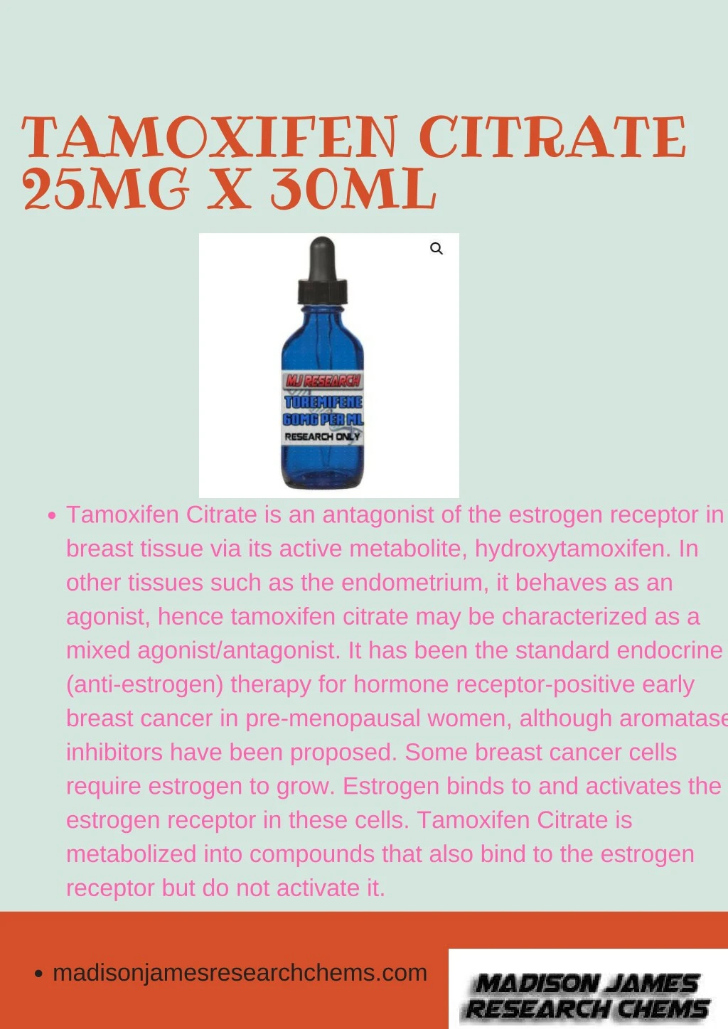 tamoxifen citrate 25mg x 30ml