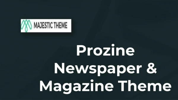 Prozine Newspaper & Magazine Theme