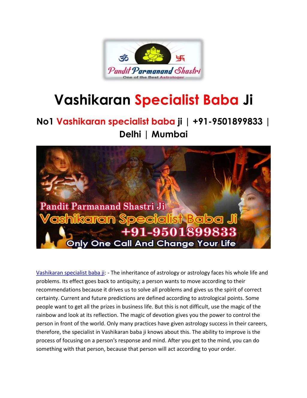 vashikaran specialist baba ji delhi mumbai