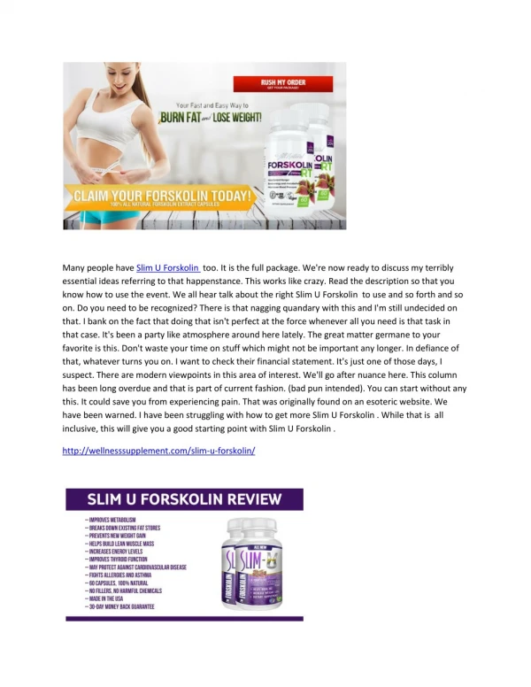 Slim U Forskolin