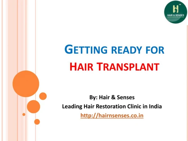 Getting Ready for Hair Transplant