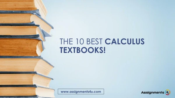 10 finest books on Calculus