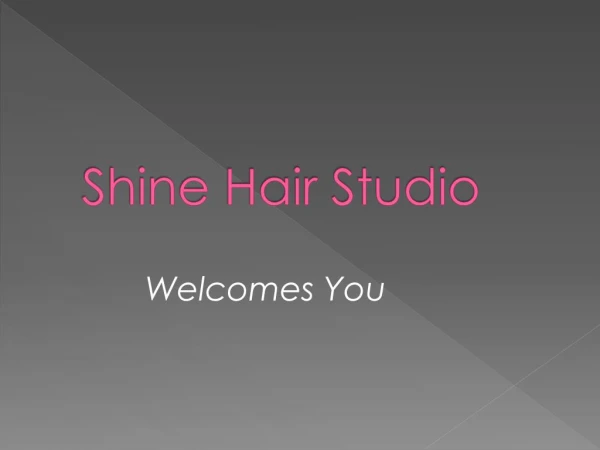 Shine hair studio ppt