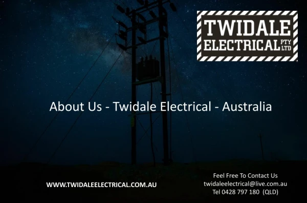 About Us - Twidale Electrical - Australia